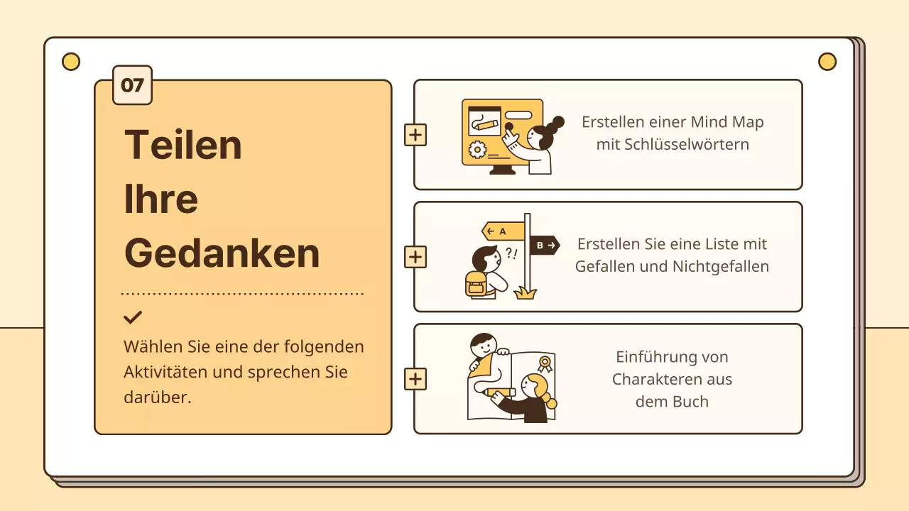 Ressourcen für die Lesekompetenz von Schülern in Gelb und Weiß
