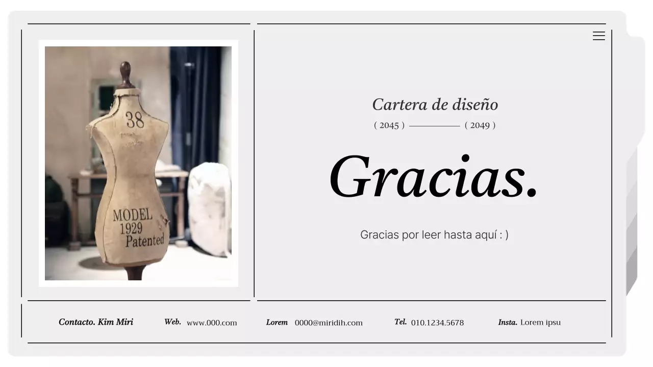 Cartera moderna imprimible en gris y blanco