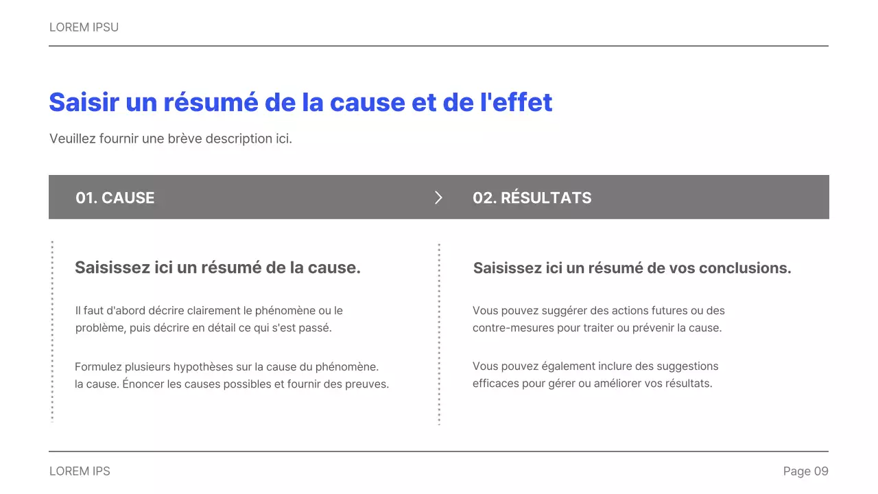 Rapport d'entreprise simple imprimable en gris et bleu