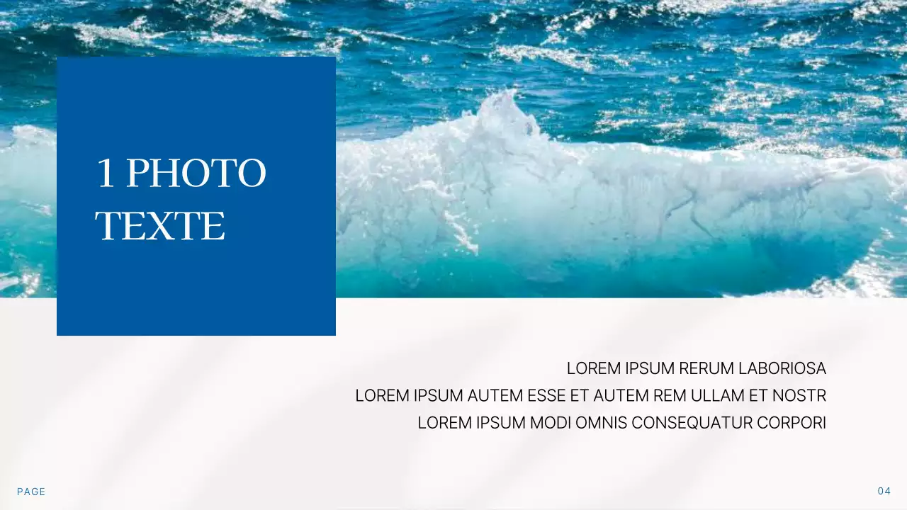 Présentation simple d'un fond d'été en bleu et ivoire