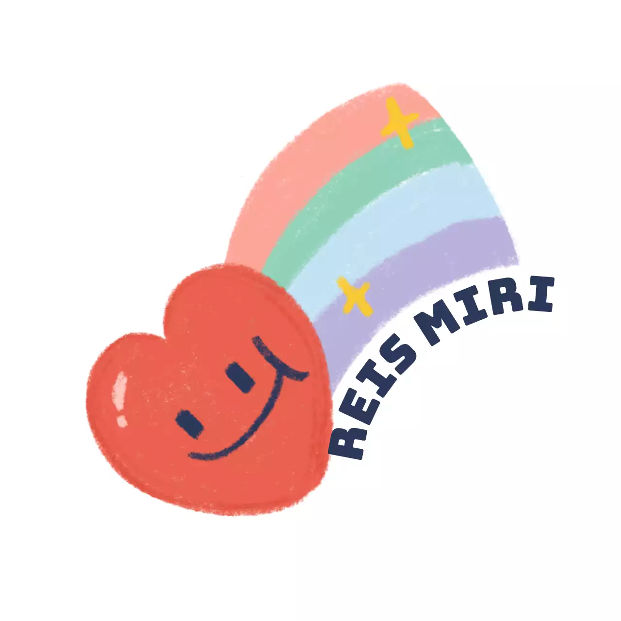 Veelkleurige regenboog illustratie concept reisbureau merchandise