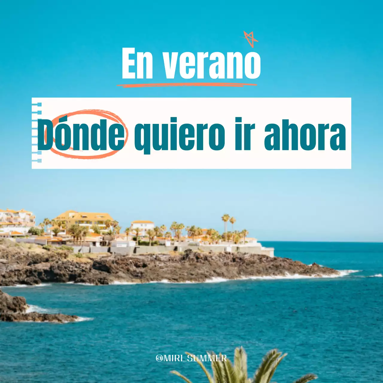 Un moderno poste de viaje marítimo de verano en azul claro y blanco