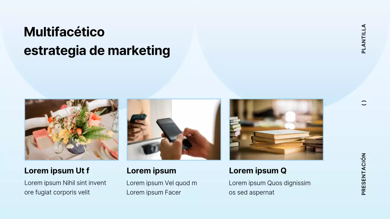 Propuesta de libro minimalista en azul claro y menta