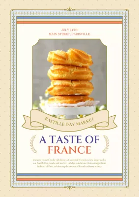 Beige Vintage Food Promotion Poster