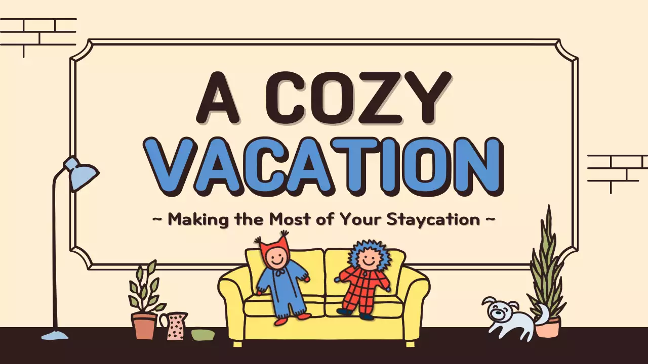 Beige Retro Staycation Guide Presentation