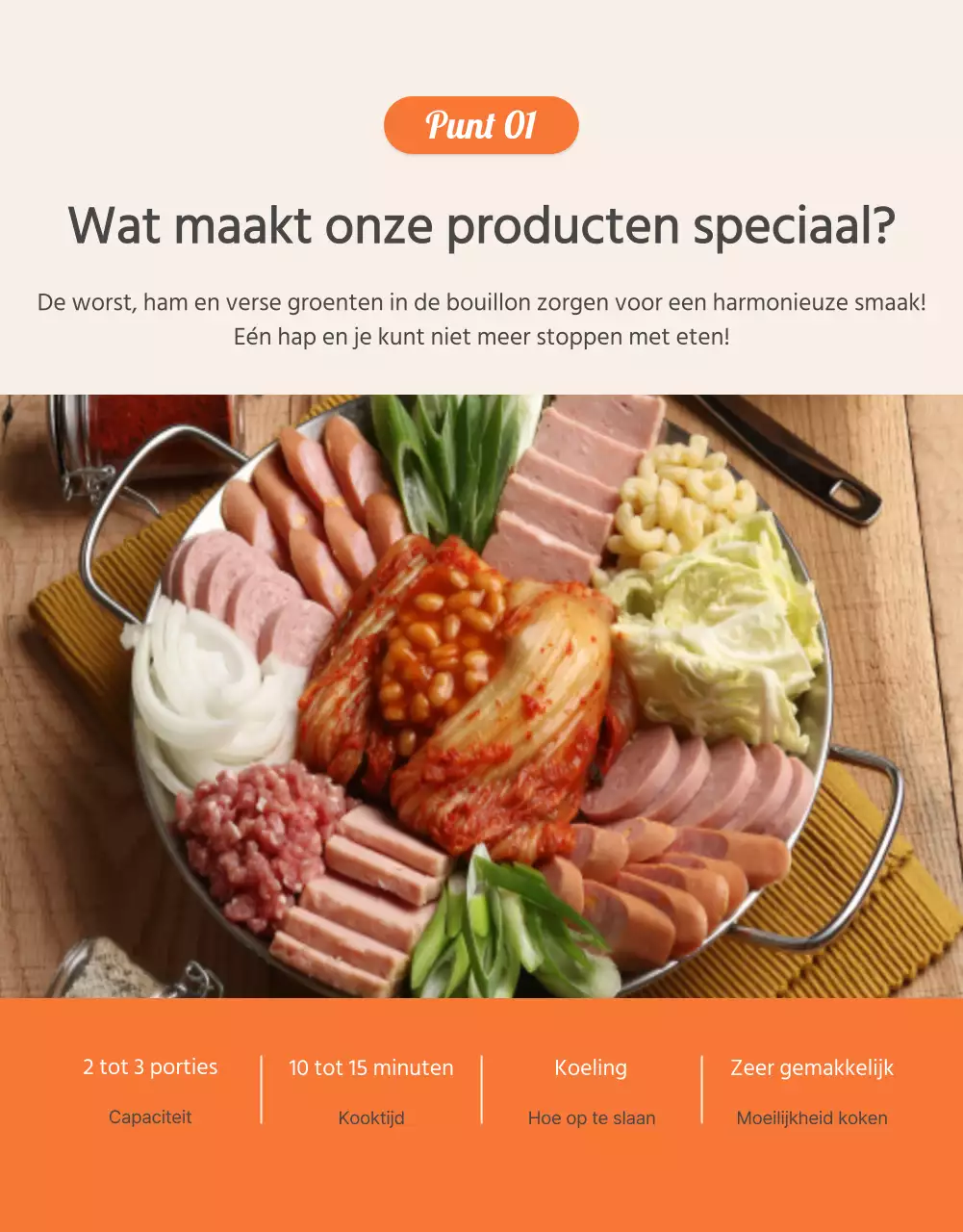 Bevorderen van basismaaltijdenpakket voedselcontrolepunten van oranje en ivoor