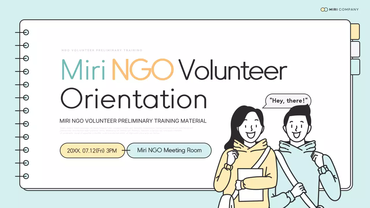 Beige Simple Volunteer Orientation Guide Presentation