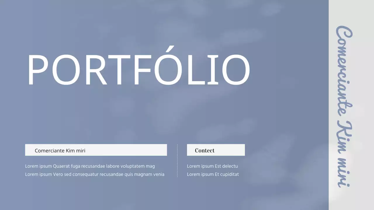 Carteira de trabalho profissional de marketeer simples azul-marinho