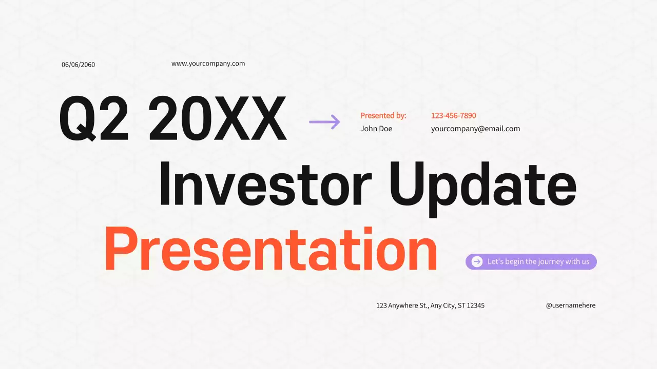 Orange Modern Investor Presentation