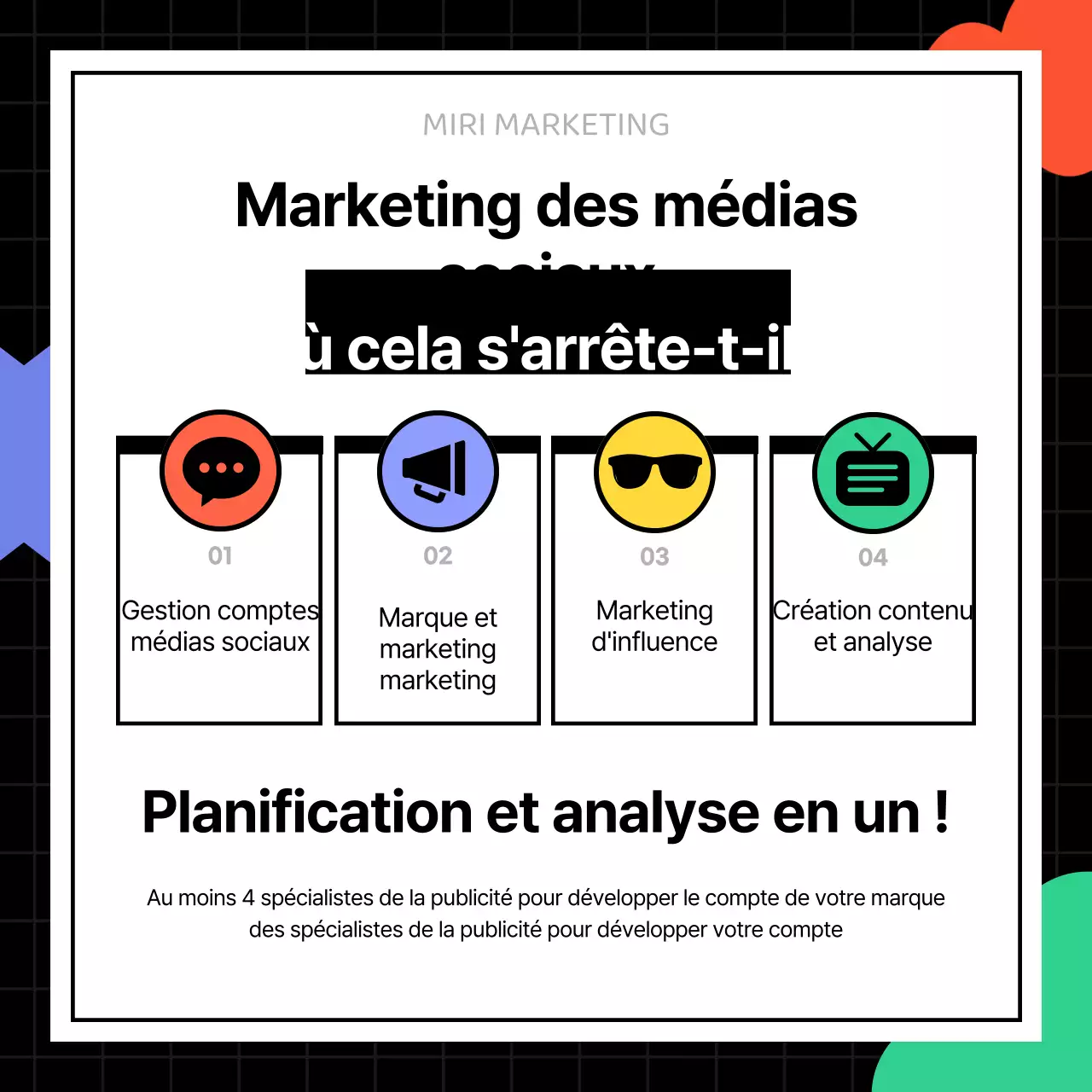 Le guide noir et néon du marketing des médias sociaux