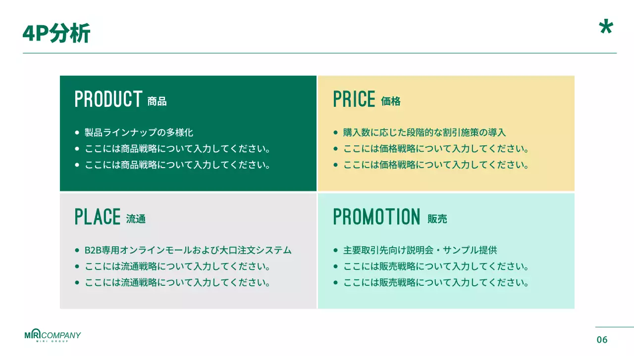 緑 シンプル ビジネス 提案書 プレゼンテーション