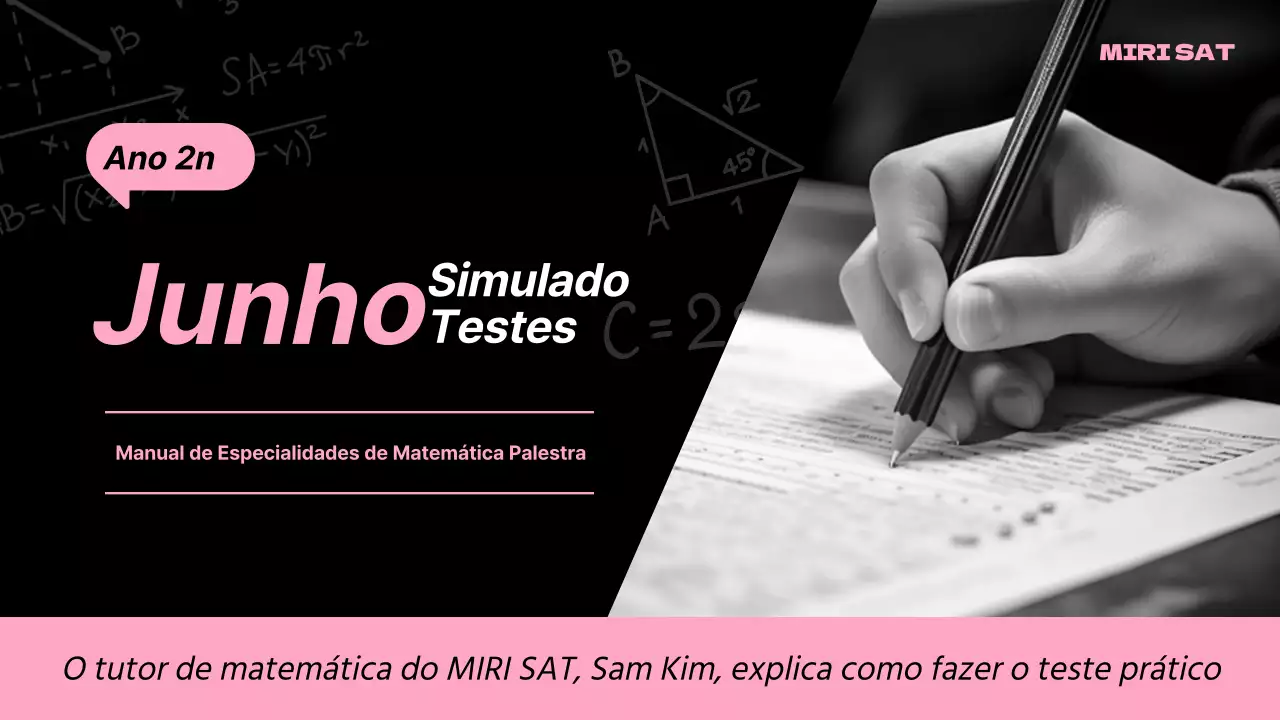 Lição de teste prático simples a preto e cor-de-rosa