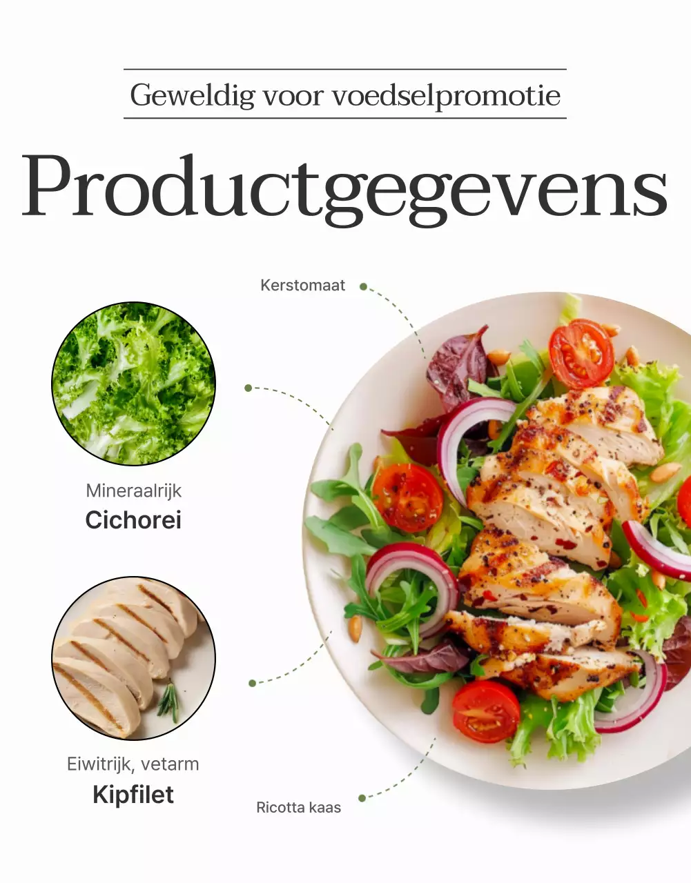 Promoot een eenvoudige salade van witte en lichte groene bonen