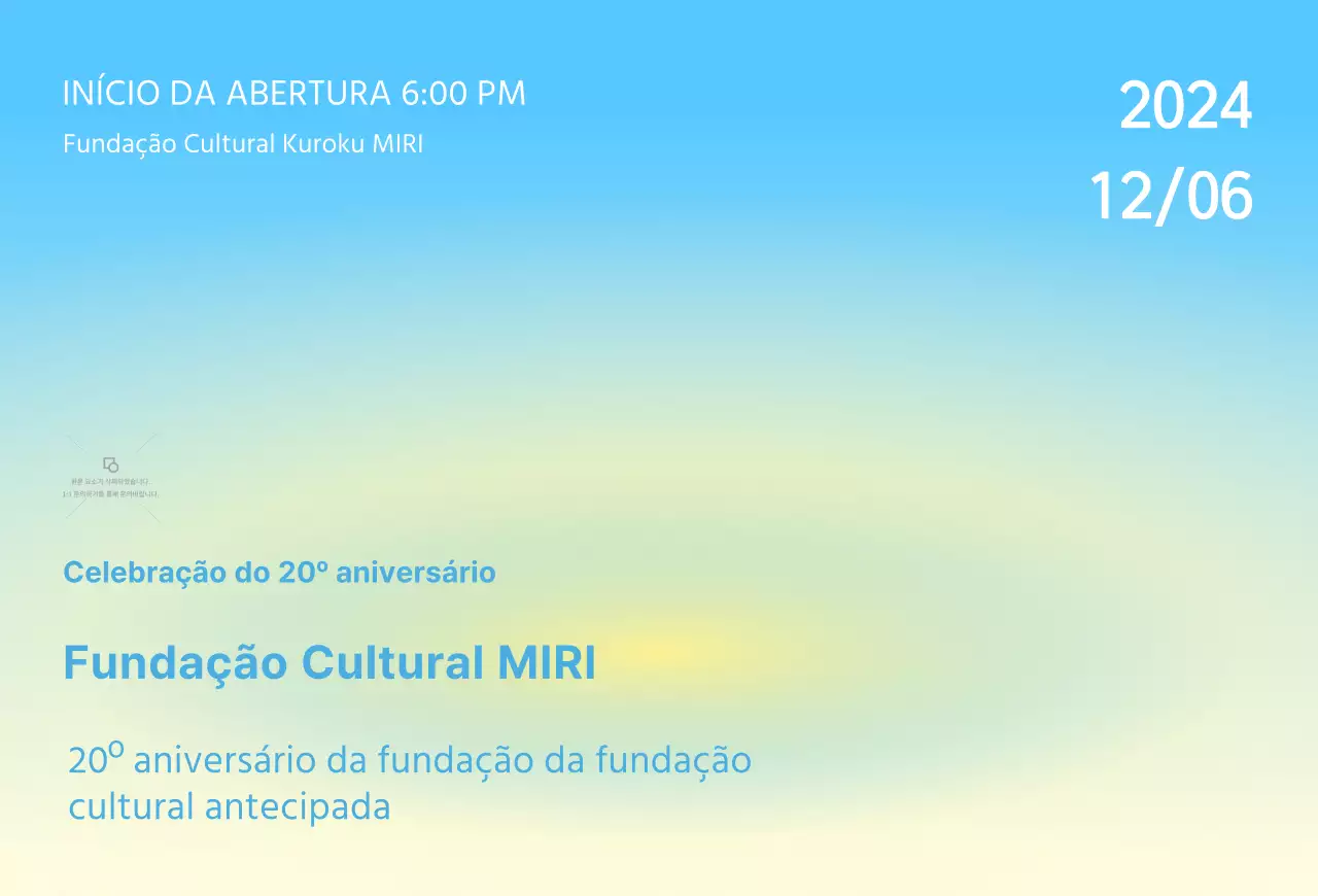 Convite de cerimónia com fundo pastel