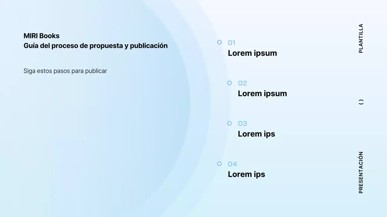 Propuesta de libro minimalista en azul claro y menta