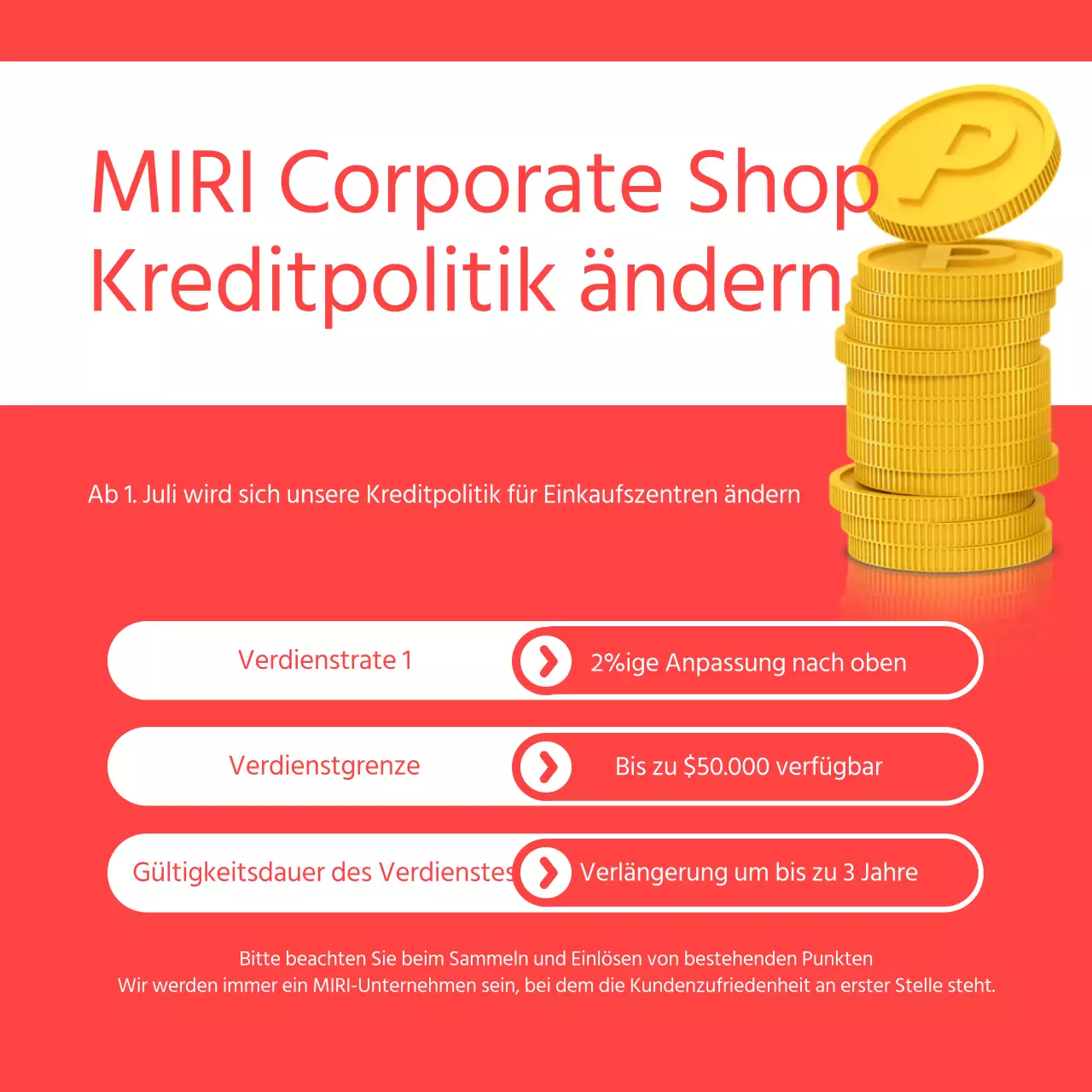 Eine einfache rot-weiße Änderung unserer Sparpolitik