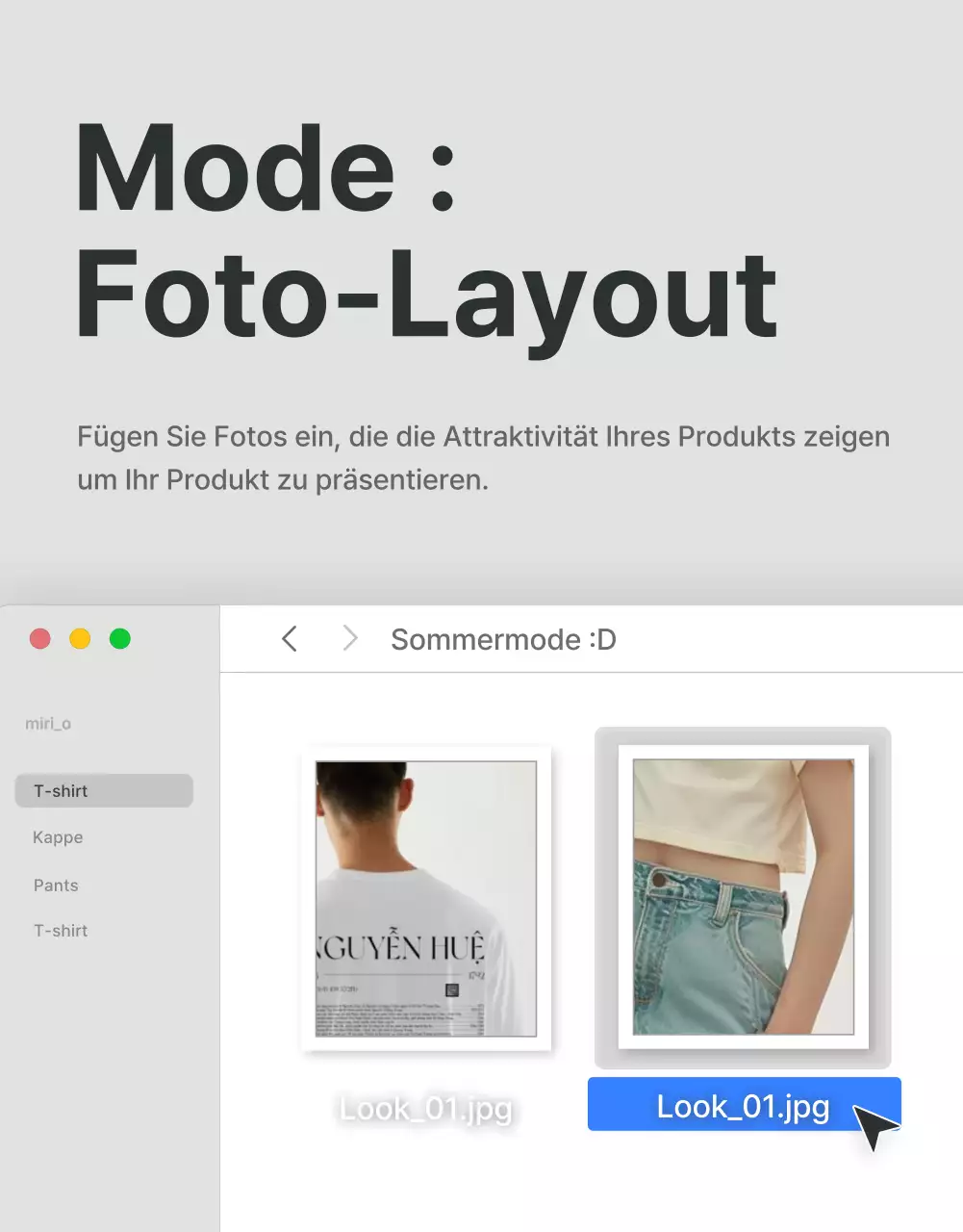 Bewerben Sie Ihren Fotolayout-Bedarf in einem trendigen Einkaufszentrum in Grau und Hellblau