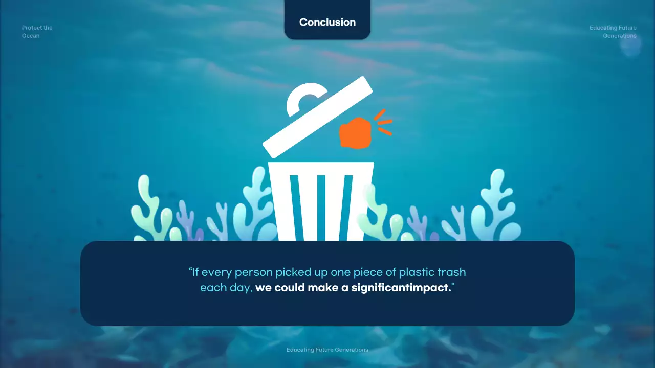 블루 미니멀 오션 가이드 프레젠테이션