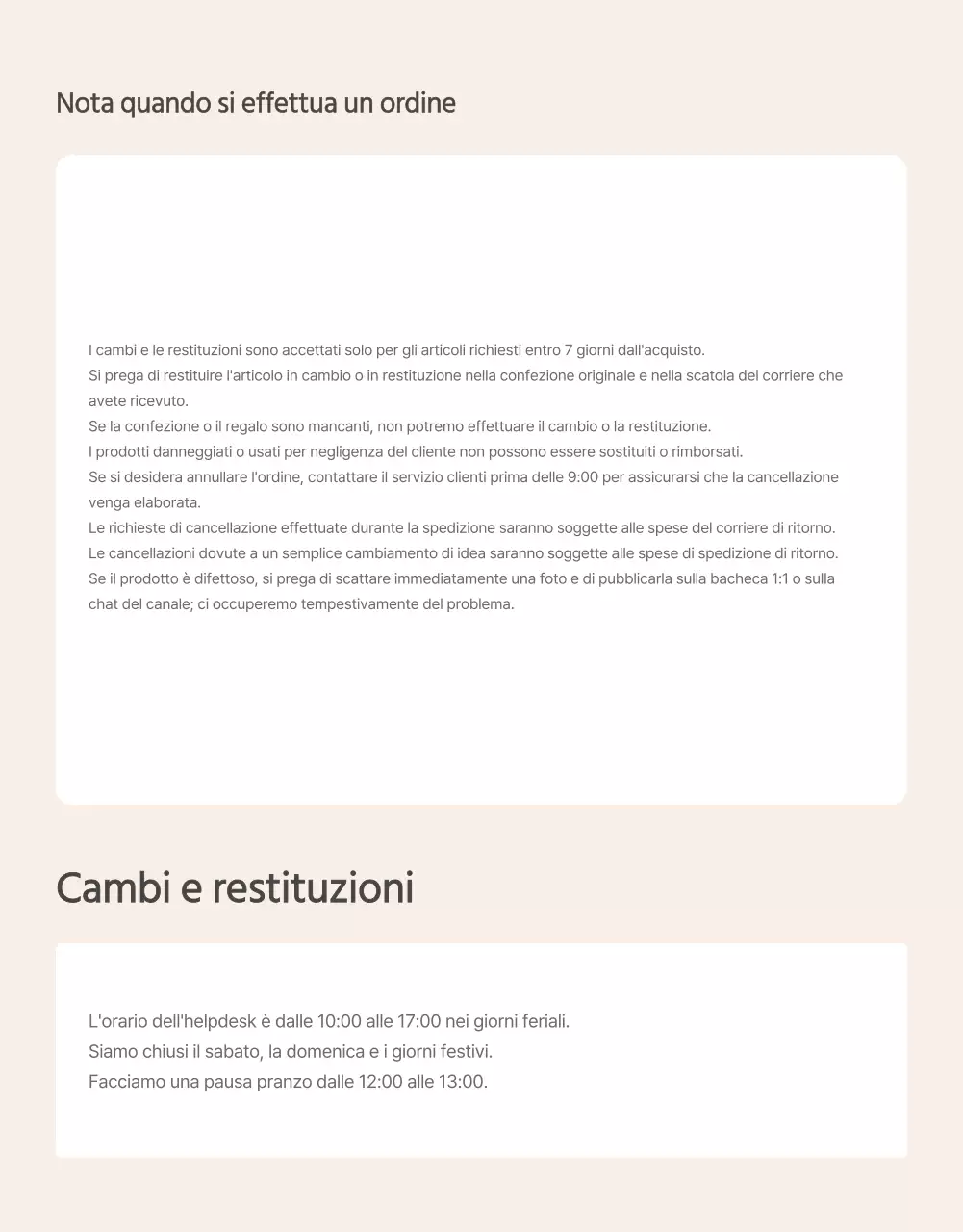 Promuovere gli alimenti del kit pasto di base arancione e avorio e cosa cercare