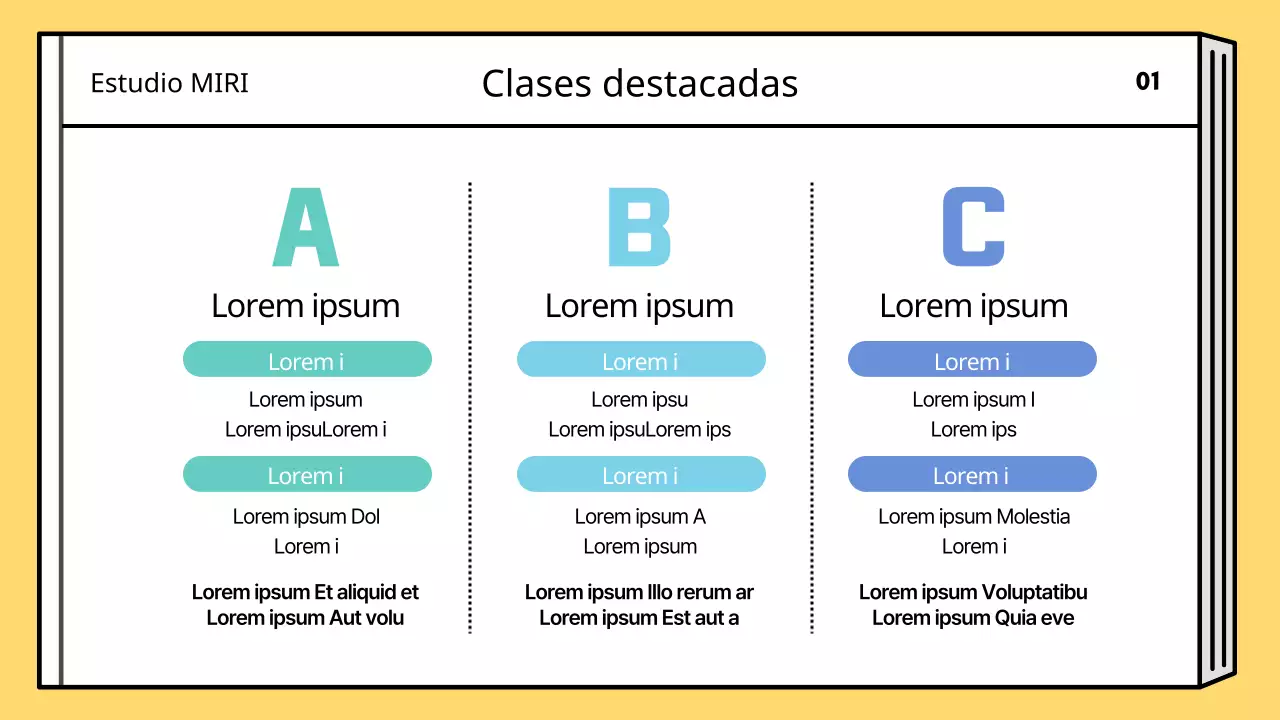Un sencillo plan de clases para las vacaciones de verano en amarillo y azul