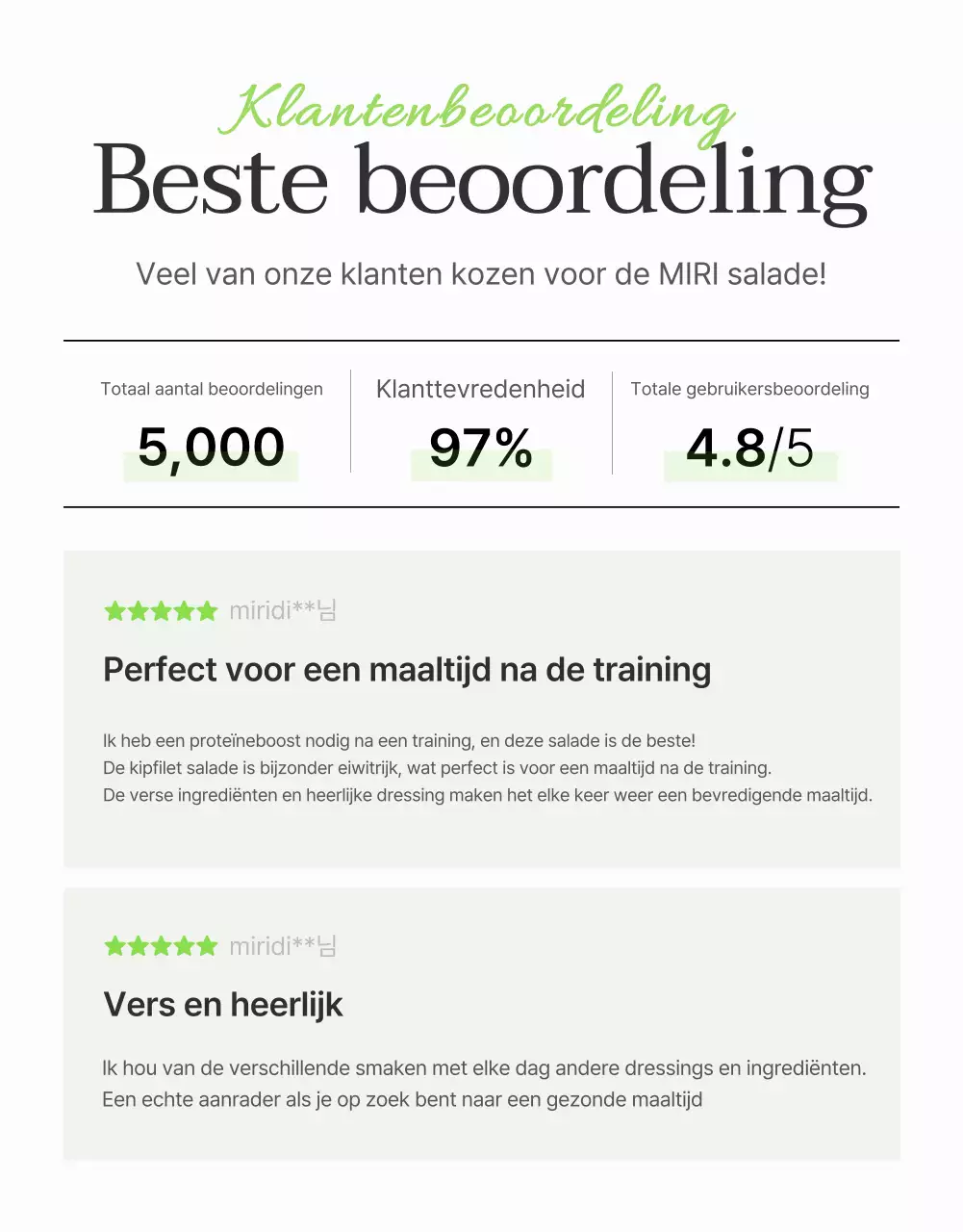 Promoot een eenvoudige salade recensie-evenement in witte en lotusbonen