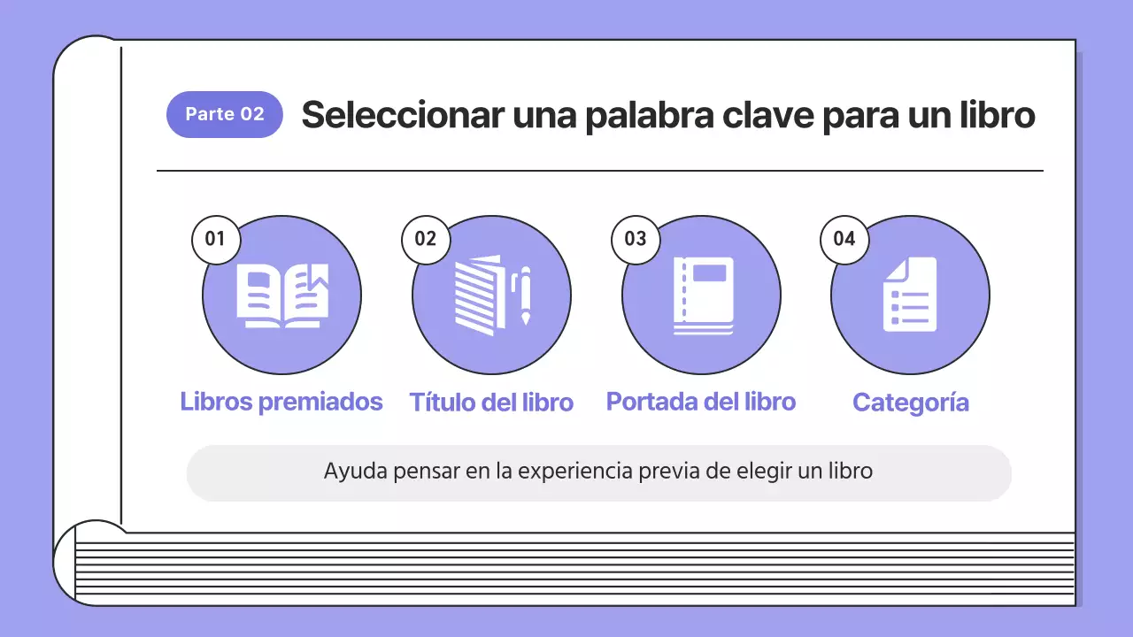 Lecciones sencillas de lectura en morado y negro