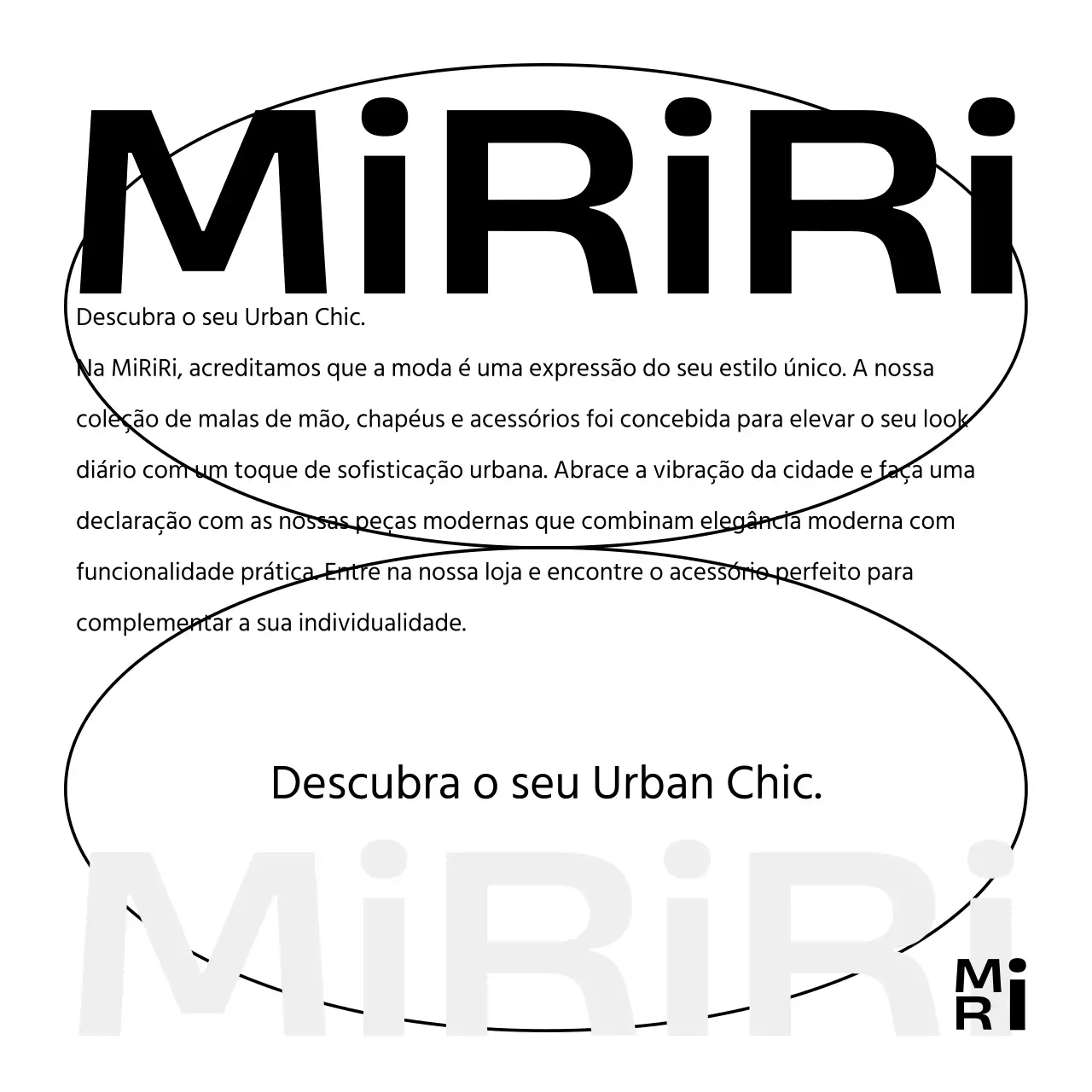 Cartão de marca do centro comercial Modern Chic