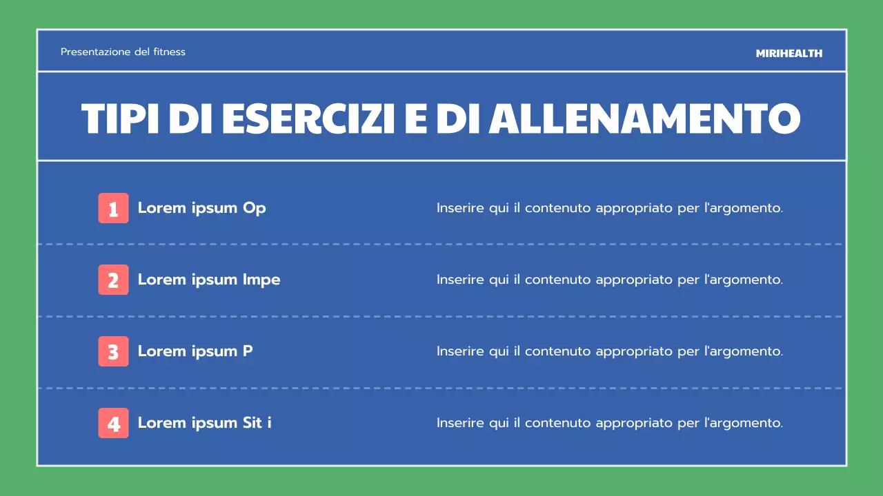 I benefici dell'esercizio fisico blu e verde Risorse educative