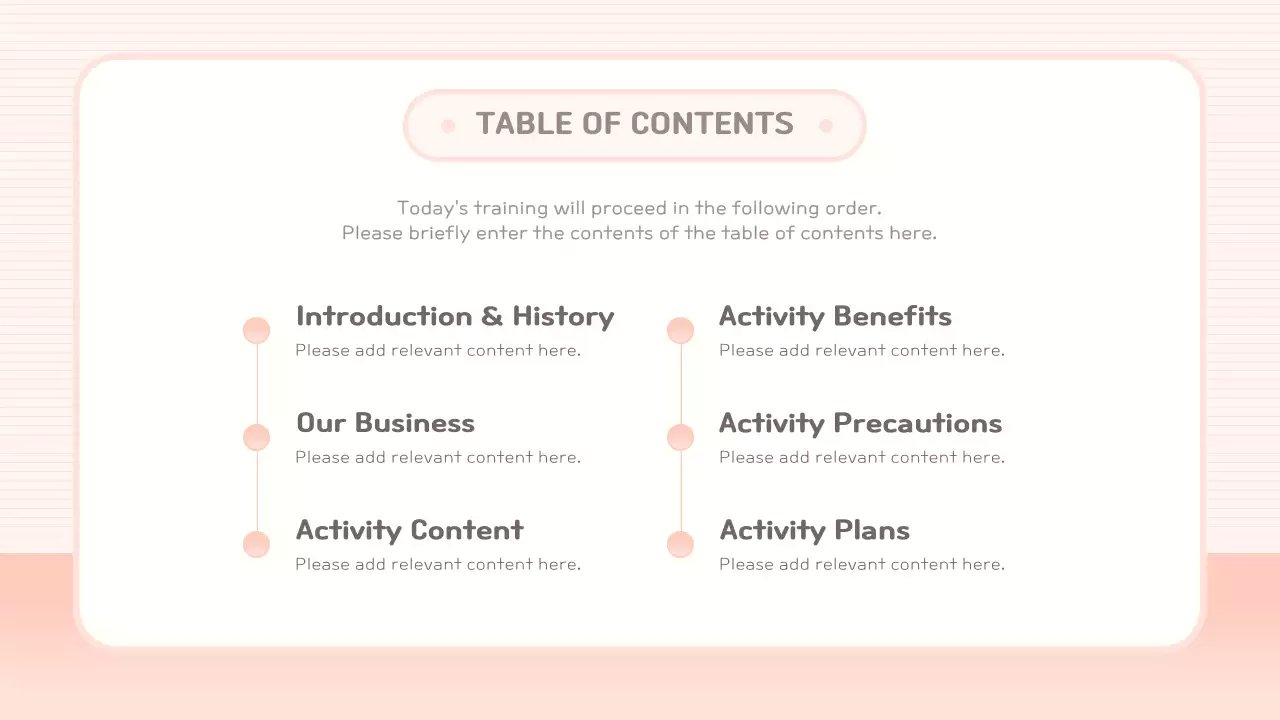 Pink and Red Corps Training Materials