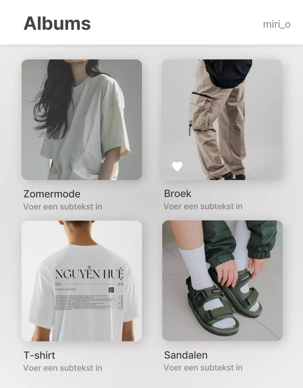 Promoot je foto lay-out behoeften in een trendy fashion mall in grijs en lichtblauw