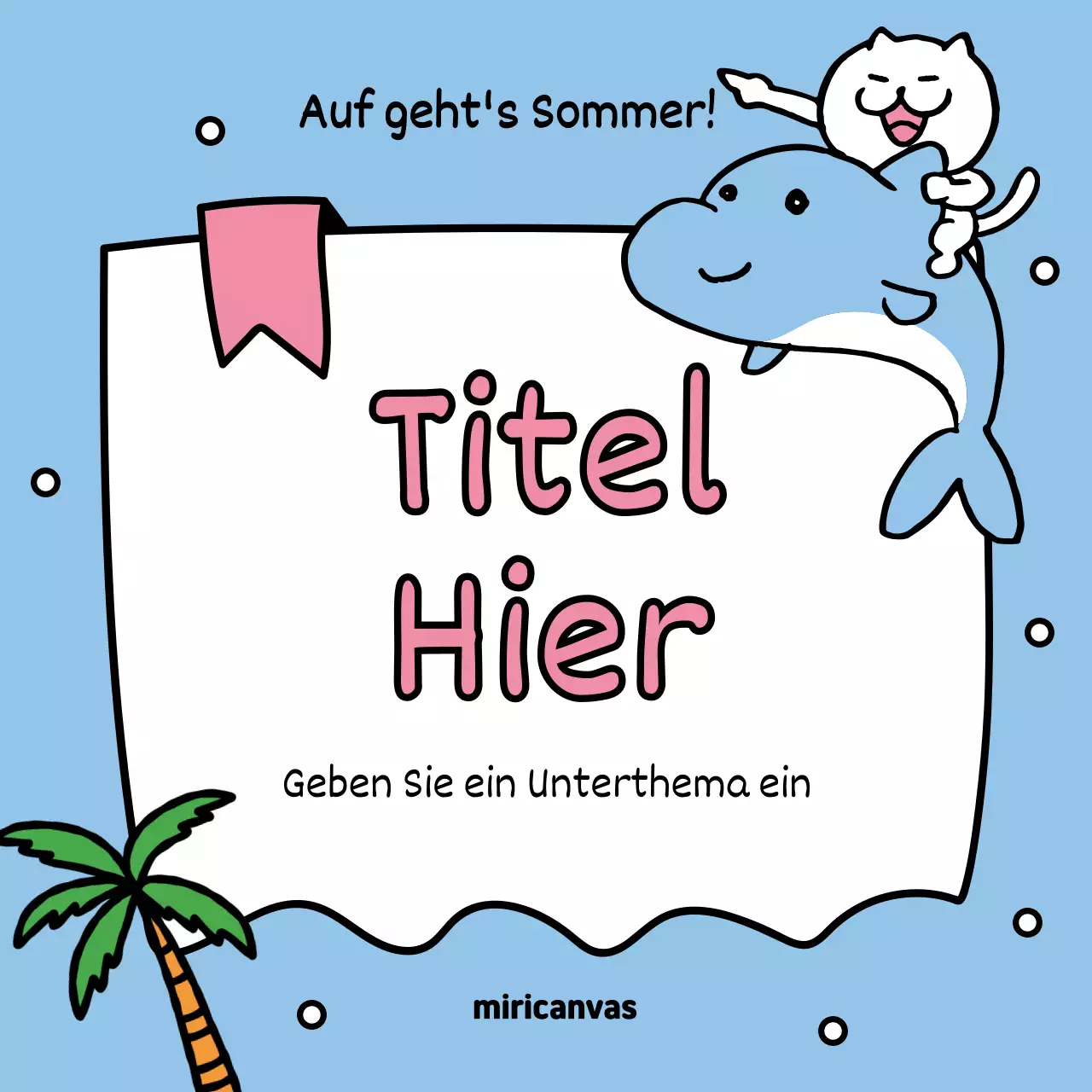 Bewerben Sie Ihre Sommerveranstaltungen mit Gelb und Hellblau