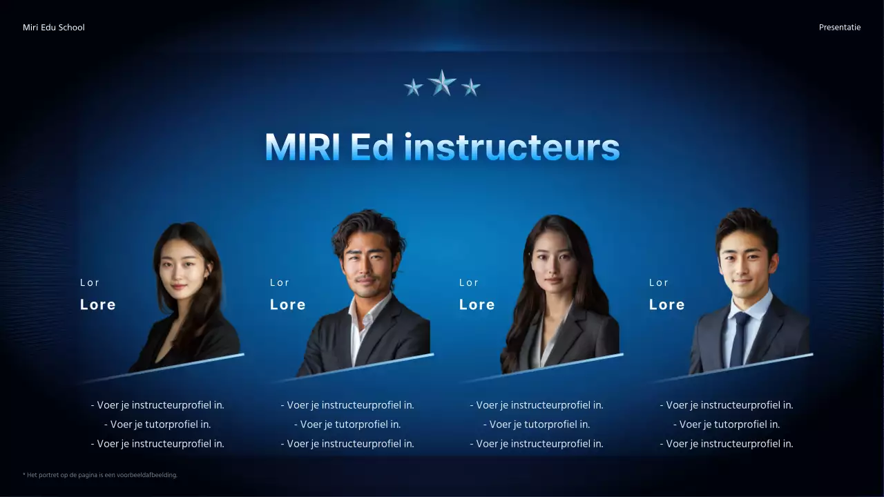 Promoot een speciale lezing met een eenvoudig kleurverloop in marineblauw