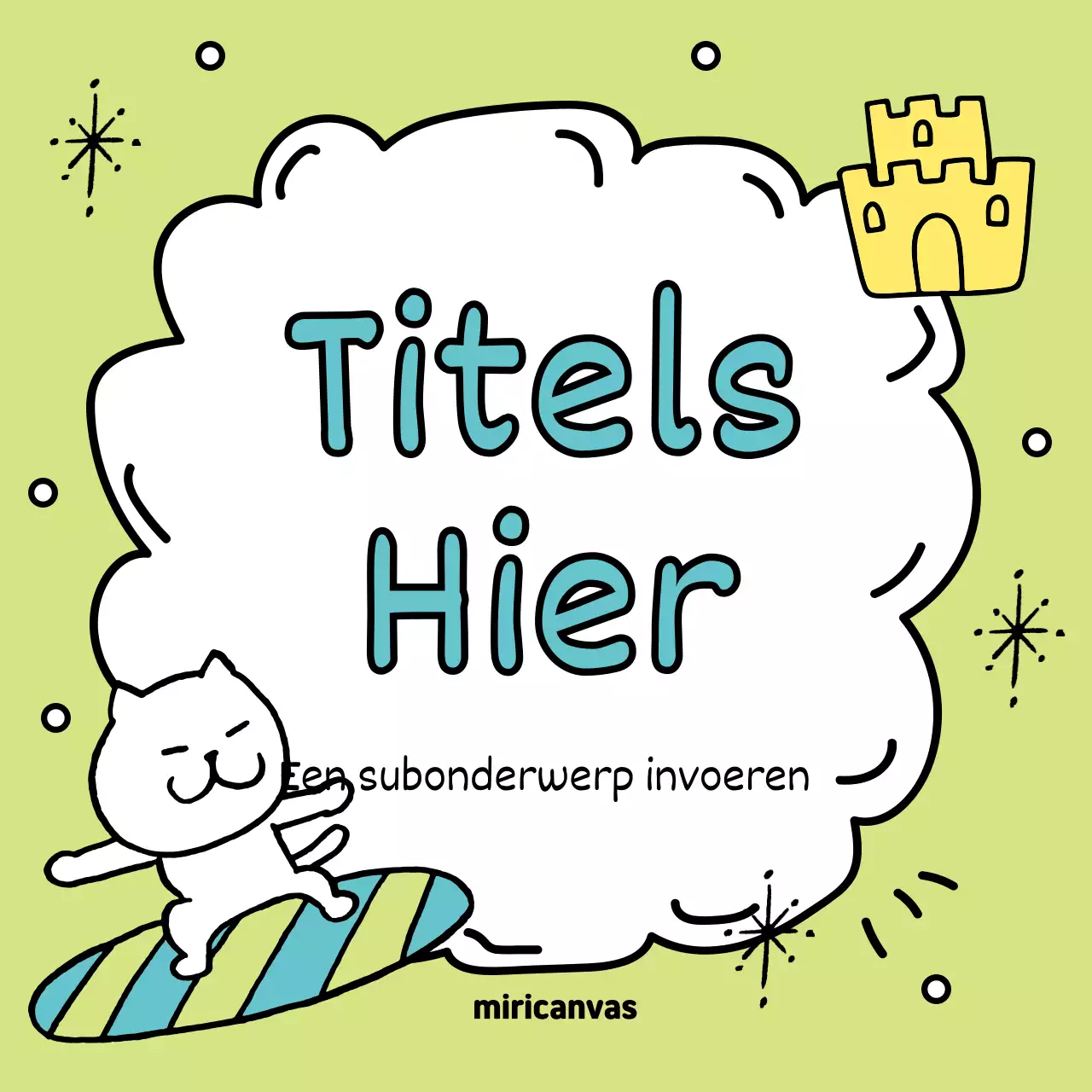 Promoot je zomerevenementen met geel en lichtblauw