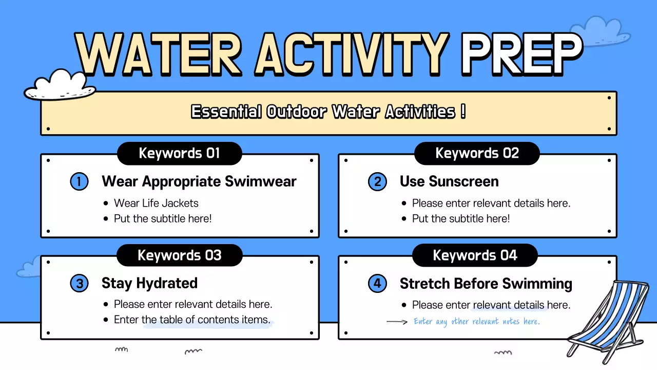 Blue Simple Beach Guide Presentation