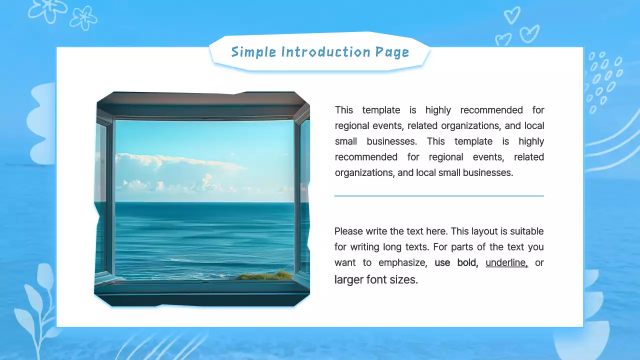 Blue Modern Ocean Presentation