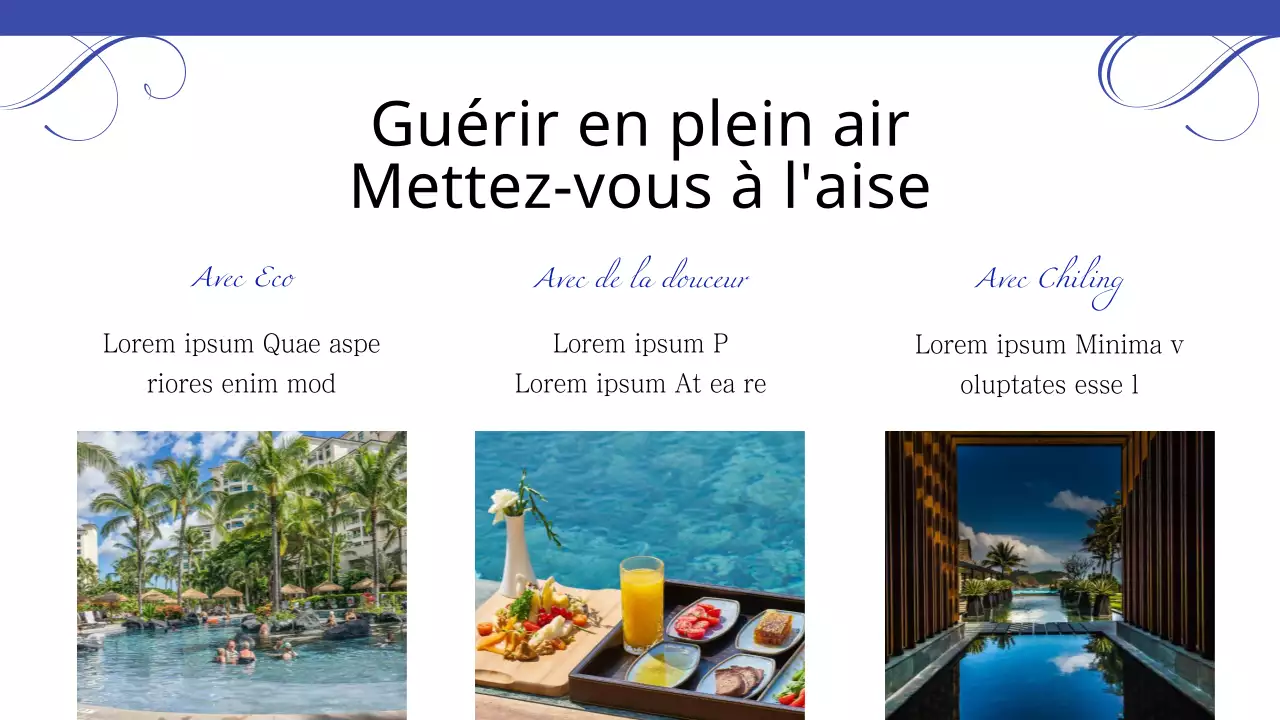 Guide des hôtels de luxe en indigo