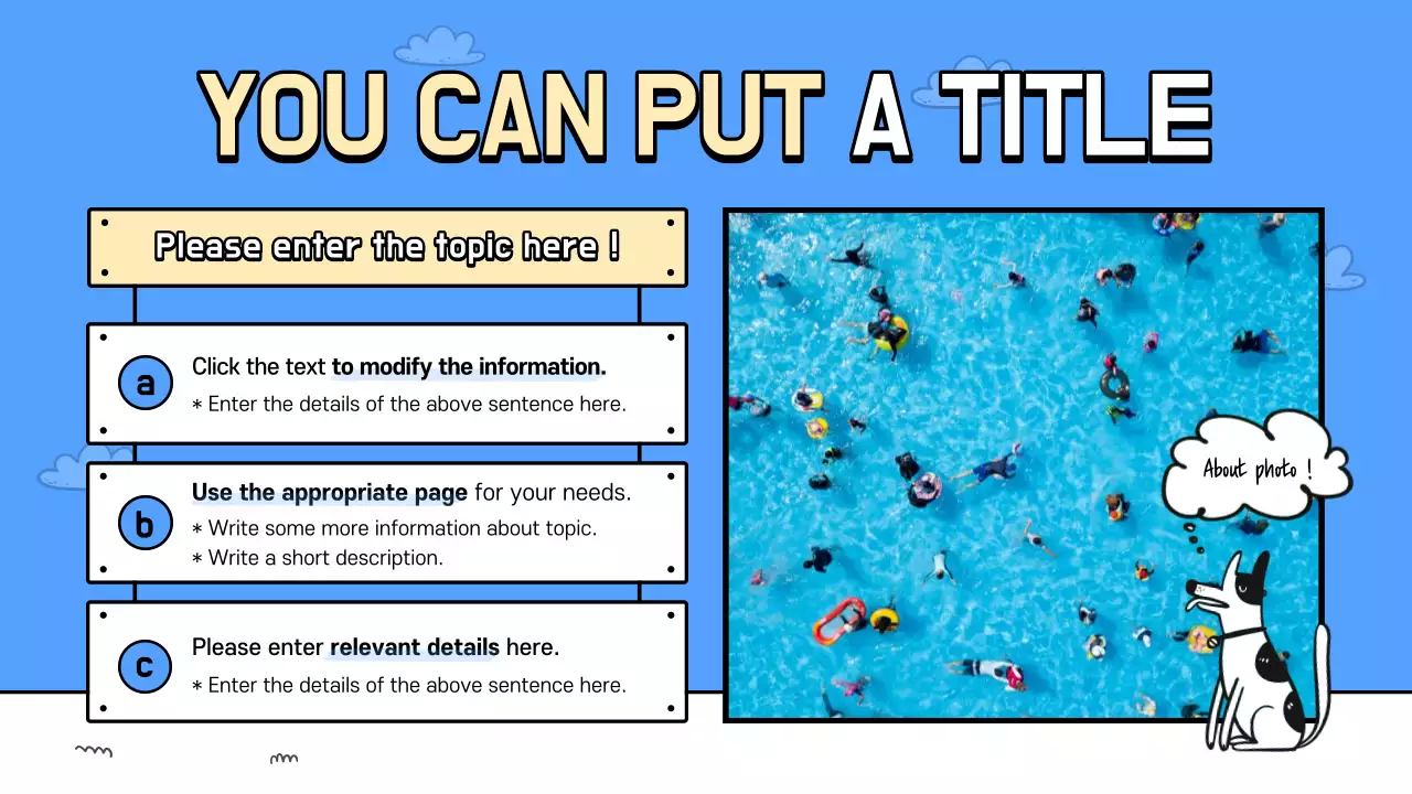 Blue Simple Beach Guide Presentation