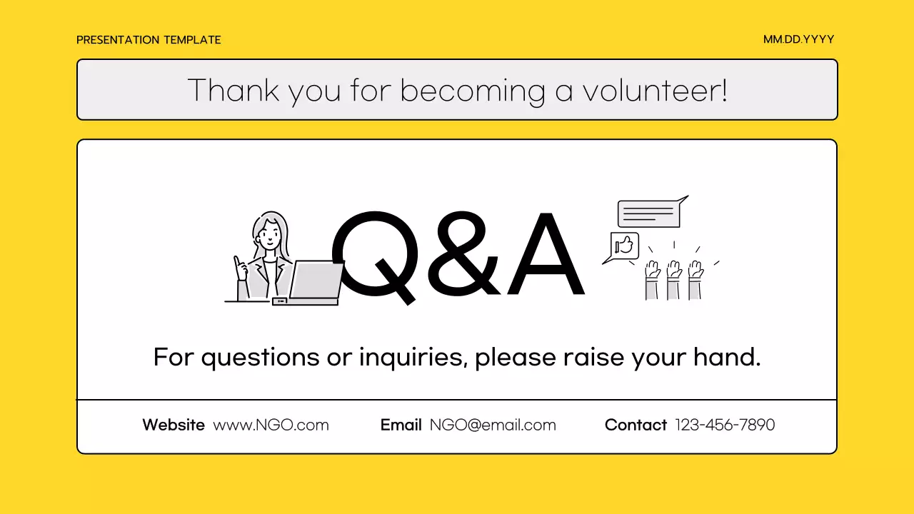 Simple yellow and gray corps training materials