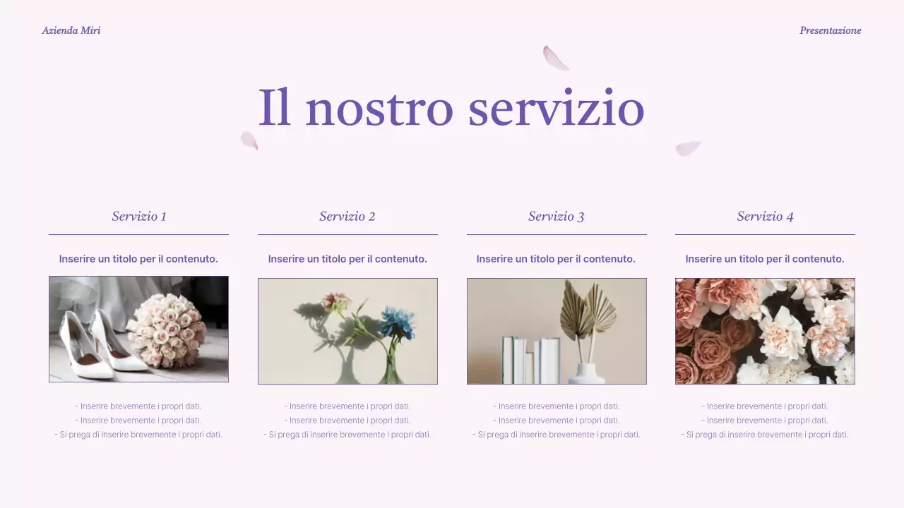 Una lussuosa presentazione del marchio in viola