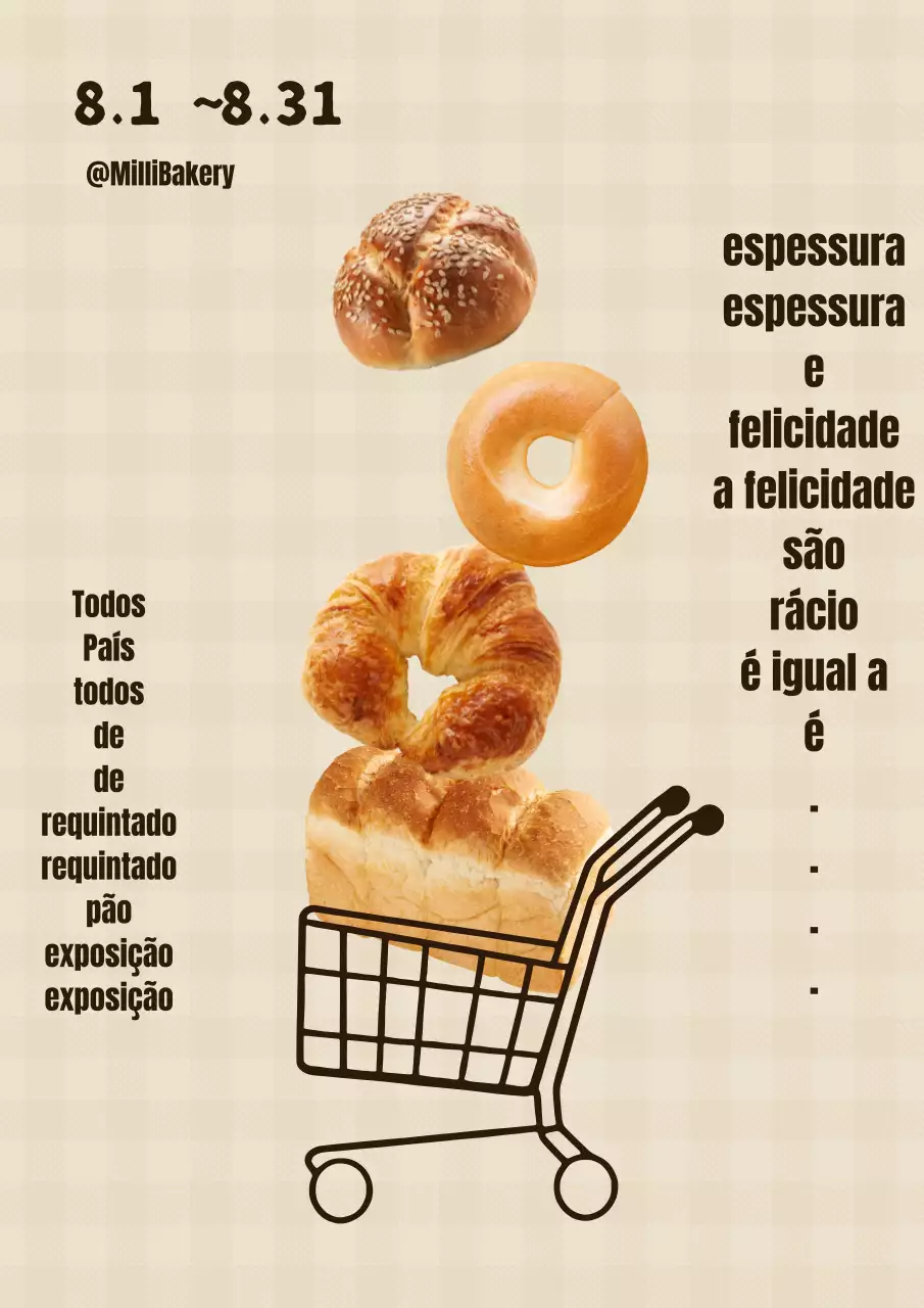 Exposição de pão simples amarelo e castanho PR