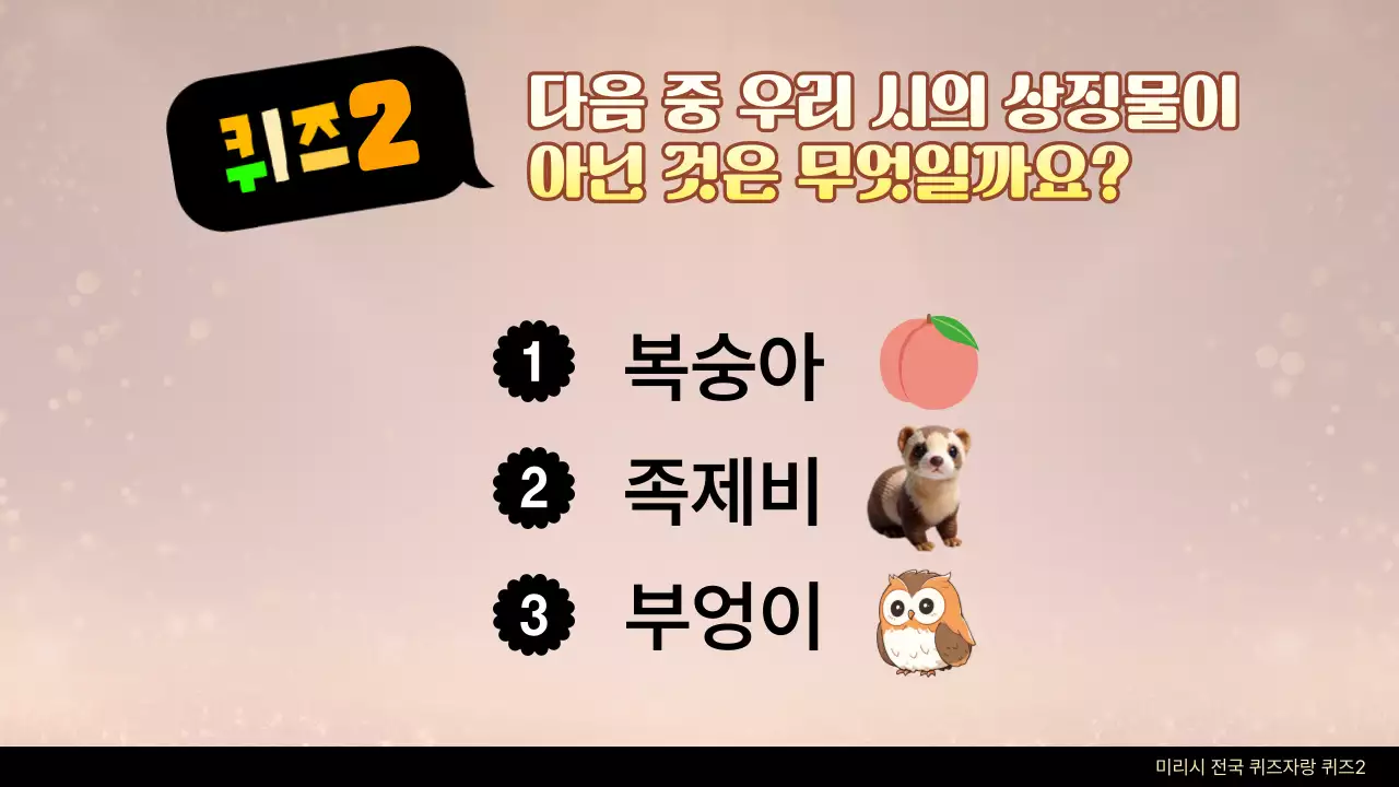 노랑의 복고느낌의 퀴즈쇼 모음