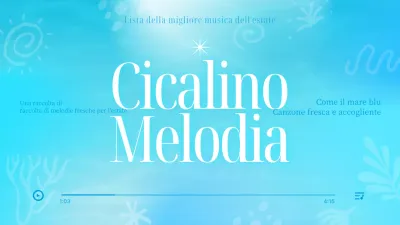 Una semplice playlist estiva in bianco e blu Video