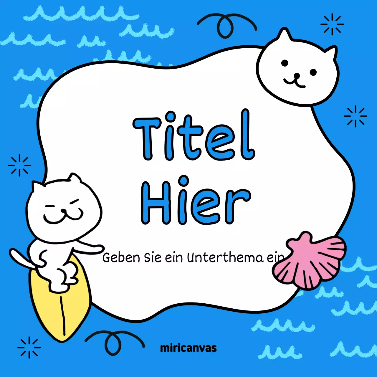 Bewerben Sie Ihre Sommerveranstaltungen mit Gelb und Hellblau