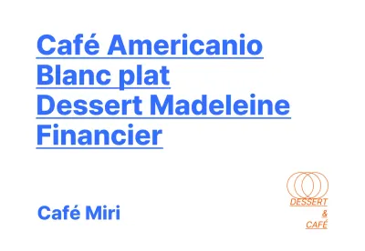 Un café dessert moderne avec une touche de bleu