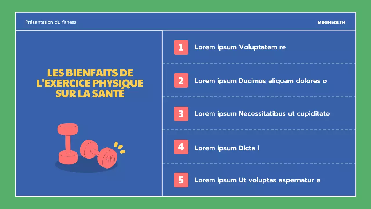 Les bienfaits de l'exercice en bleu et en vert Ressources pédagogiques