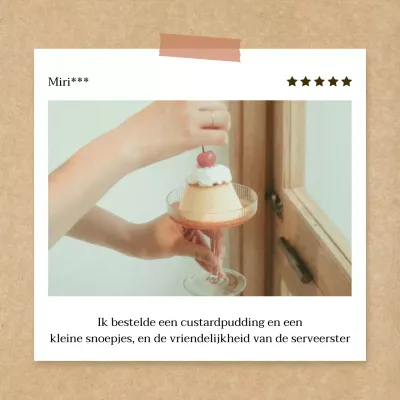 Een recensie van een minimalistisch zomercafé in bruin en wit