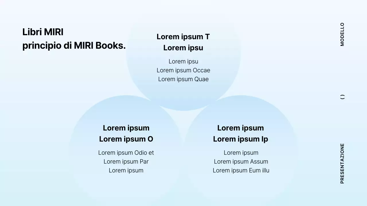 Proposta di libro minimalista in azzurro e menta