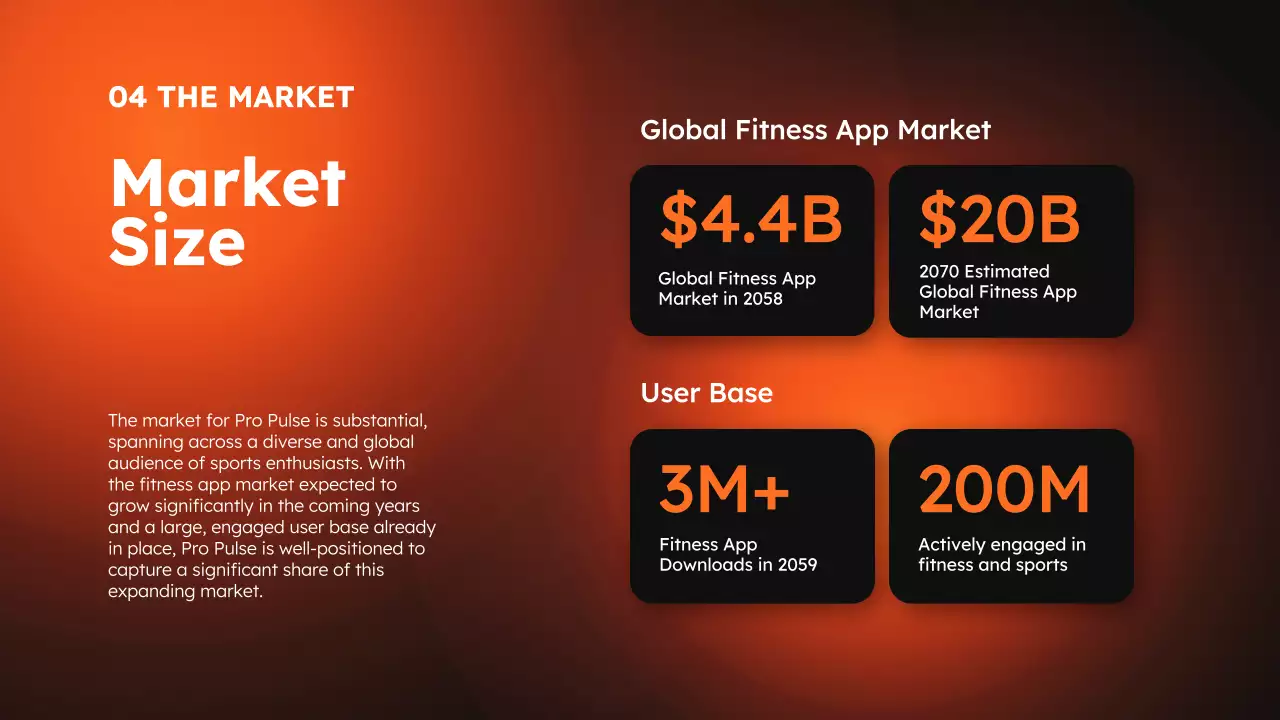 Orange Modern Sports Promotion Presentation