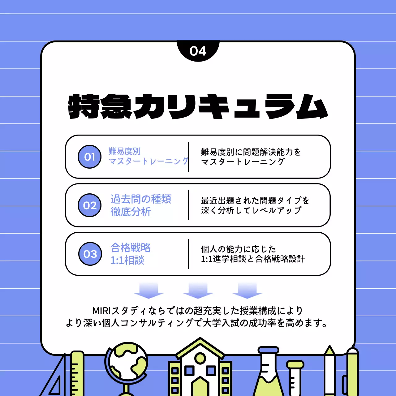 青 シンプル 教育 パンフレット Instagram カルーセル