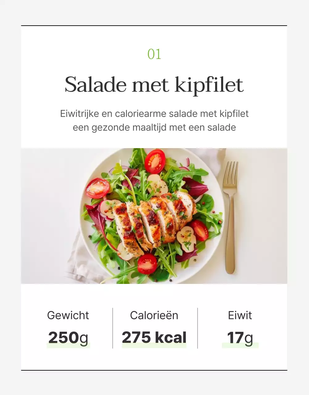Promoot een eenvoudige salade van witte en lichte groene bonen